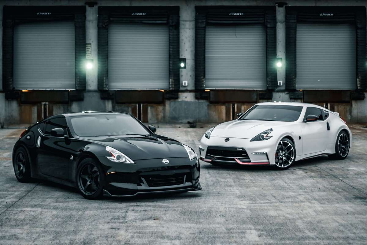 Two cars parked 