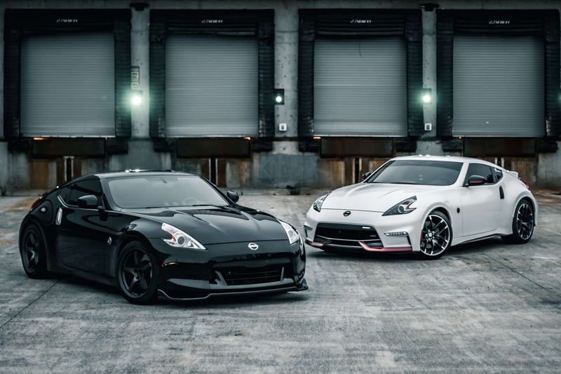 Two cars parked 